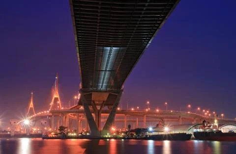 Bangkok mega bridge Stock Photos