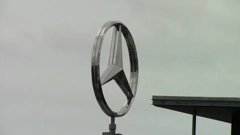 Mercedes Benz Logo Stock Video Footage