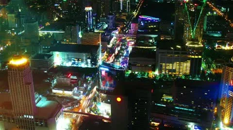 Bangkok at night Stock Footage 11139798