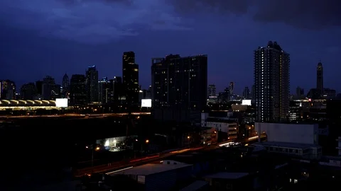 Bangkok Night Stock Footage