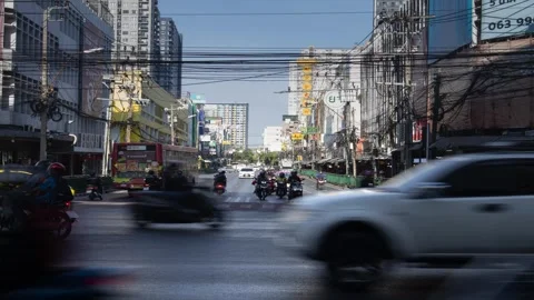 Bangkok On Nut Traffic Timelapse Stock Footage 269207368