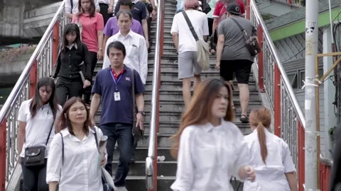 Bangkok People Stock Footage 144437467