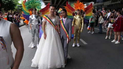 Bangkok Pride parade 스톡 동영상 310499078