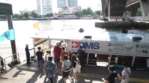 Bangkok River Bombing Stock-Footage 55069862