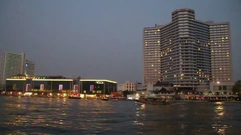 Bangkok River Stock Footage 9026012
