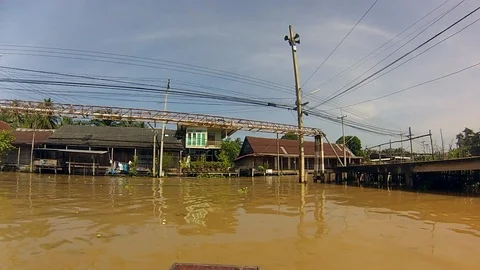 Bangkok River Video stock 89885687