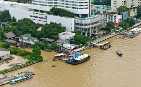 Bangkok river view Stock Photos