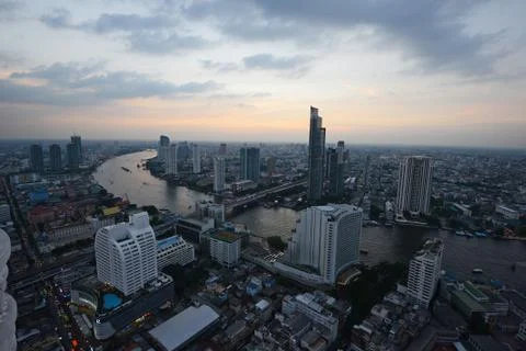 Bangkok river view Stock Photos