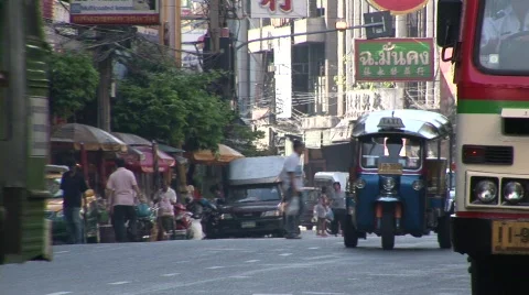 Bangkok road traffic Stock Footage 575827