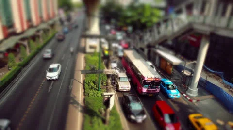 Bangkok road  trafic Stock Footage 26306355