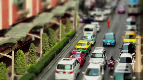 Bangkok road  trafic Stock Footage 26306756