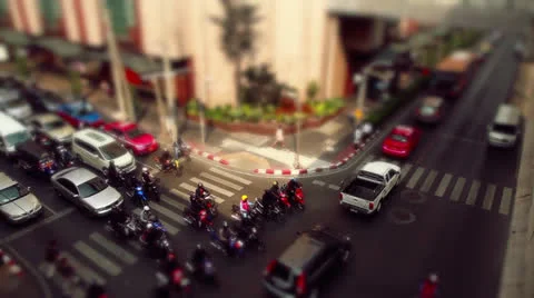 Bangkok road  trafic Stock Footage 26306783