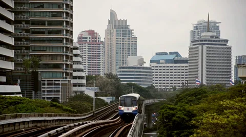 Bangkok, sky train 库存影片 36618871