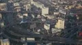 Bangkok Skyline Aerial View Busy Crowded Expressway Freeway Highway Commuter Day HD Footage