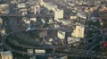 Bangkok Skyline Aerial View Traffic Jam Underpass Interchange Public Transport HD Footage