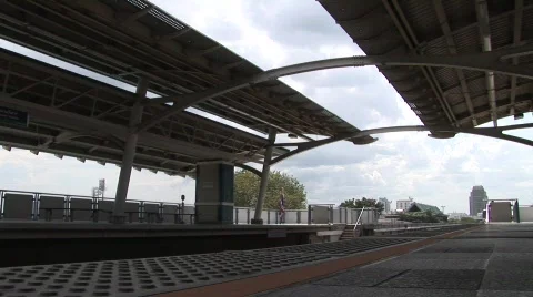 Bangkok skyrail  Stock Footage 575070