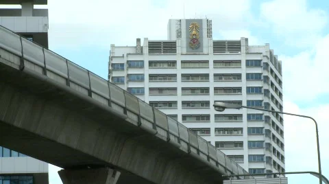 Bangkok skyrail  Stock Footage 582291