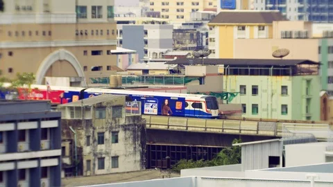 Bangkok Skytrain (BTS) Stock Footage 104204184