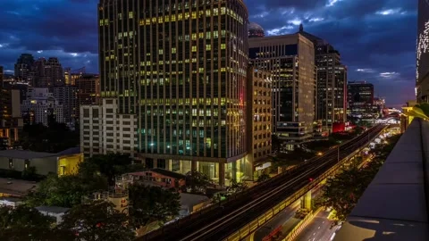 Bangkok skytrain bts 스톡 동영상 228861562