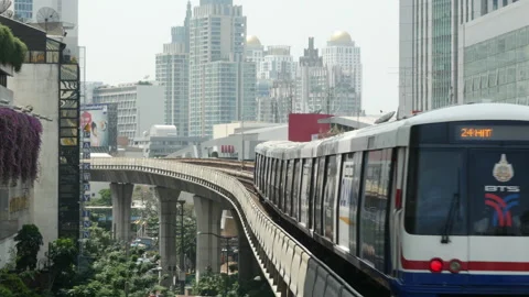 Bangkok Skytrain Vídeos de archivo 247201464