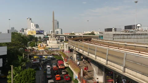 Bangkok Skytrain Time lapse Vídeos de archivo 247201467