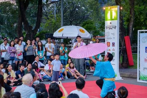 Bangkok Street Show Foto stock