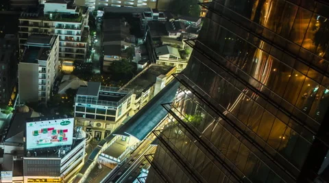 Bangkok Stunning Time Lapse Reflections Stock Footage 50714713