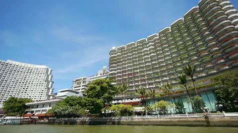 Bangkok, Tailand from river Stock Footage 11230791