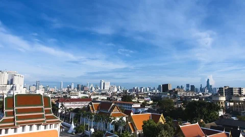 Bangkok Temple Timelapse Stock-Footage 86676017