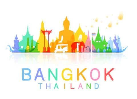 Bangkok Thailand. Stock Illustration