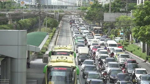Bangkok Traffic Stock Footage 67266298