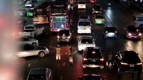 Bangkok traffic 库存影片 88950839