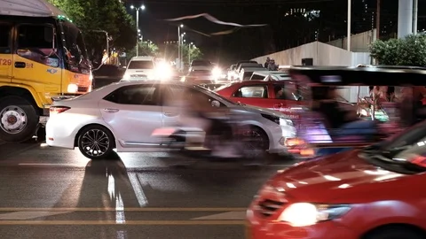 Bangkok traffic 库存影片 88951879