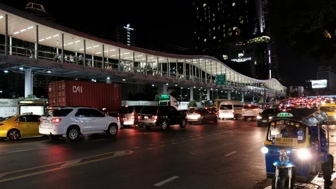 Bangkok traffic 库存影片 88952005
