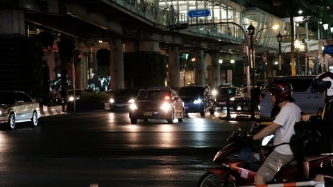 Bangkok traffic Stock Footage 88952067