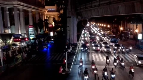 Bangkok Traffic Stock Footage 165791304