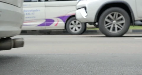 Bangkok traffic at ground level Stock Footage 119554772