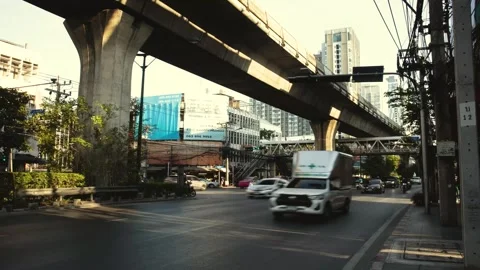 Bangkok Traffic On NUT BTS Stock Footage 274513135