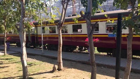 Bangkok Train Station Stock Footage 92416058