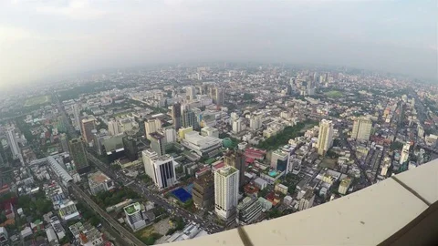 Bangkok View from the observation deck Stock Footage 83089981