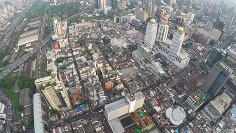 Bangkok View from the observation deck Stock Footage 83205791