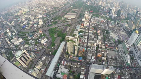 Bangkok View from the observation deck Stock Footage 86704797
