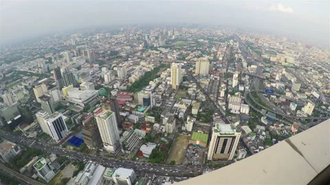Bangkok View from the observation deck Stock Footage 87178948