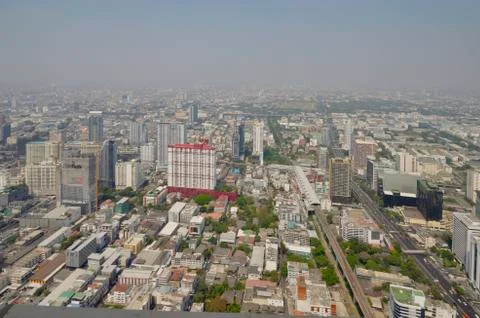 Bangkok view from the observation deck Foto stock