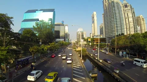 Bangkok's traffic in the evening. Stock-Footage 55184028