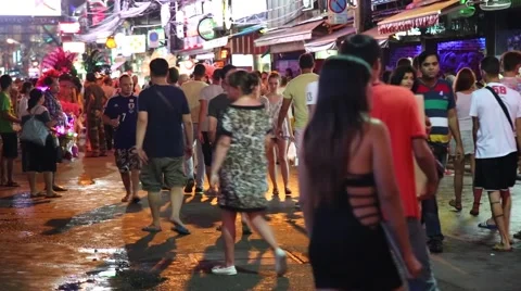 Bangla road, Phuket Stock Footage 47218555