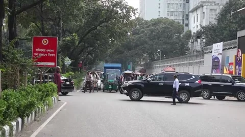 Bangladesh authorities issue security alert amid fears of unrest over Awami Leag Stock Footage 337639188