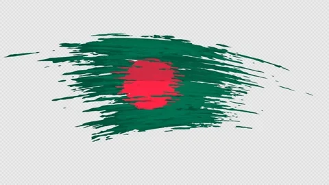 Bangladesch Flagge Stock Footage ~ Royalty-free Stock Videos