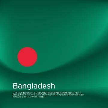 Bangladesh flag background. Blurred pattern in the colors of bangladeshi flag Stock Illustration