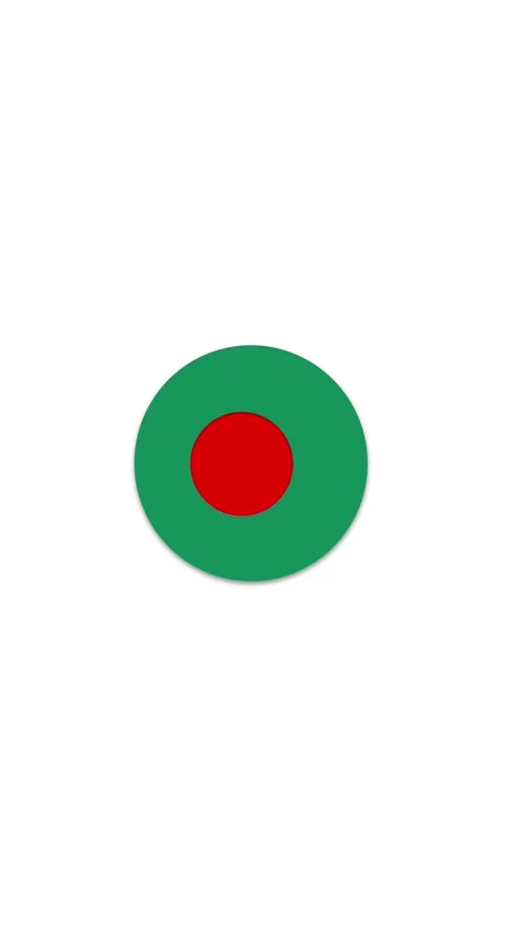 Bangladesh Flag Button Icon Animation Stock Footage 336747545